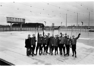 Bandy Lagbild 1967 Tingvalla Isstadion