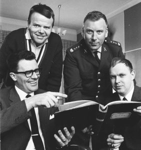 Friidrottsstyrelsen 1966 Curt Hallberg SÅ Eskilsson L Pettersson B Planting G